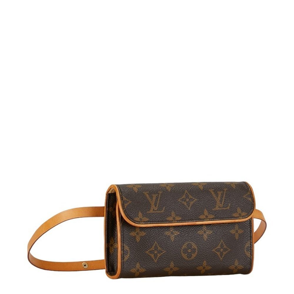 LOUIS VUITTON Brown Monogram Leather Pochette Hobo Bag - Picture 2 of 11